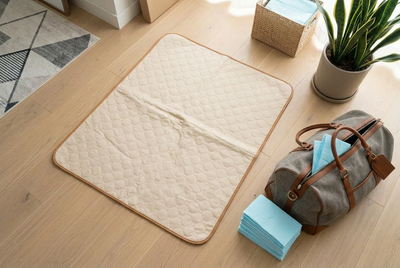 Reusable and disposable dog training pads side by side from PetNex Australia