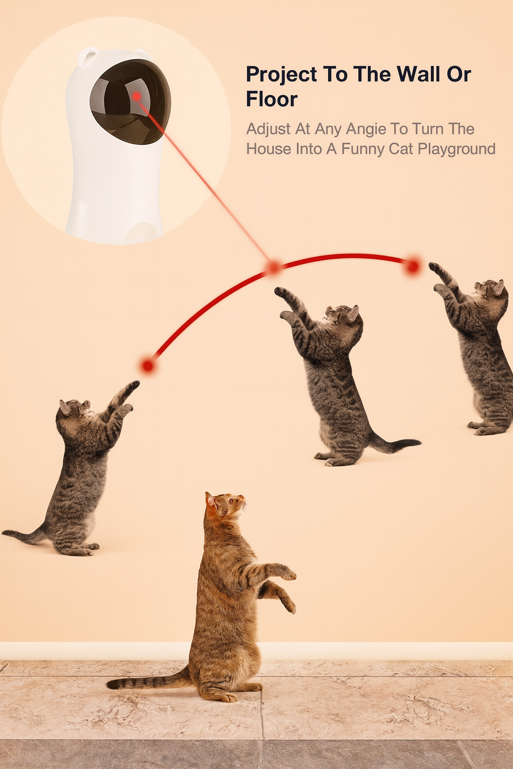 Automatic Laser Cat Toy – Smart Interactive showcase 3