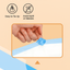 Handy drawstring product with text on an orange background